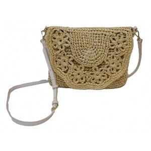 Handmade Crochet Crossbody Bag with Adjustable Strap